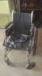 lot 382 image: Wheelchair Tracer With Footrest.
