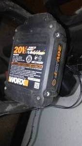 lot 392 image: Worx Lawn Equipment With Charger.