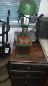 lot 394 image: Central Machinery Drill Press With Stand.