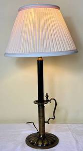 lot 64 image: Stiffel Candlestick Table Lamp - 23 H