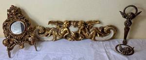 lot 82 image: Golden Cherub Collection - 3 pieces