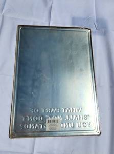 lot 34 image: Metal Sign