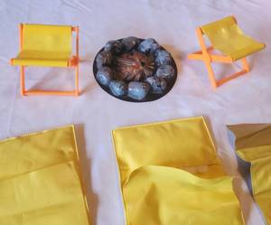 lot 52 image: Vintage Barbie Campfire & Sleeping bags