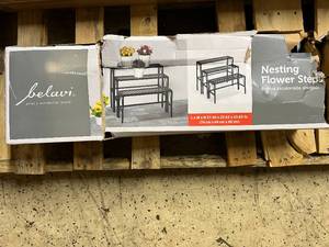 lot 12 image: Belavi Nesting Flower Steps