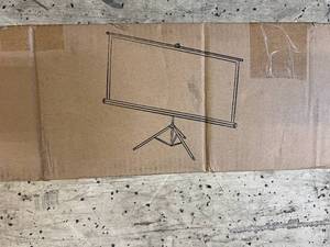 lot 19 image: 120in 43 Portable Projector Screen with Tripod Stand
