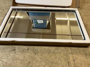 lot 24 image: 30 x 55 Black Rectangle Mirror