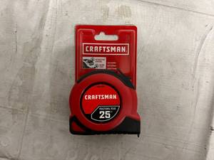 lot 67 image: Craftsman Fractional Read 25ft Tape Measure