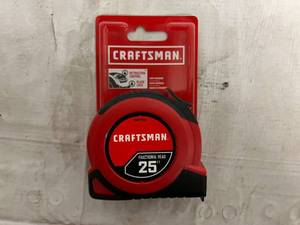 lot 68 image: Craftsman Fractional Read 25ft Tape Measure