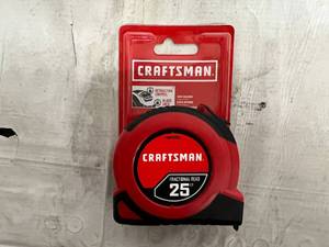 lot 69 image: Craftsman Fractional Read 25ft Tape Measure
