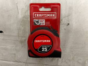 lot 73 image: Craftsman Fractional Read 25ft Tape Measure