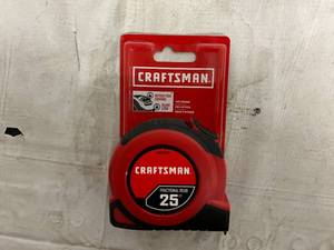lot 74 image: Craftsman Fractional Read 25ft Tape Measure
