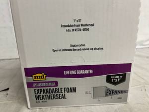 lot 96 image: 6 Rolls of M&D Expandable Foam Weatherseal - 1 x 13ft
