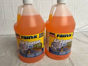 lot 102 image: 2 Gallon Jugs of Rain-X All Season Windshield Washer Fluid