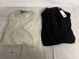lot 129 image: 2 Cutter & Buck Quarter Zip Sweaters - Size LT