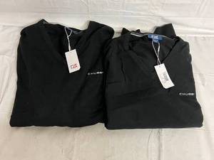 lot 130 image: 2 Branded Cutter & Buck V-Neck Sweaters - XXL
