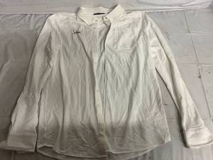 lot 131 image: Cutter & Buck Mens Indigo Tall Reach Oxford Button Front Long Sleeve