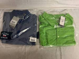 lot 133 image: 2 Cutter& Buck Shirts - Sizes XS and 2XT