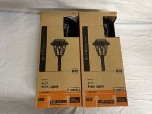 lot 170 image: 2 x 4ct Packs of Portfolio Solar Path Lights