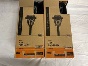 lot 171 image: 2 x 4ct Packs of Portfolio Solar Path Lights