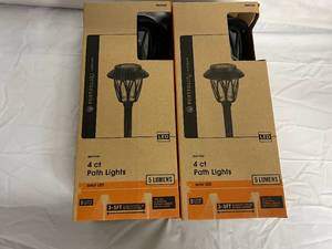 lot 174 image: 2 x 4ct Packs of Portfolio Solar Path Lights