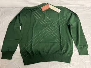 lot 168 image: Cutter and Buck Green Quarter Zip Sweater - Medium