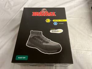 lot 141 image: Brahma Steel Toe Work Boots - 10.5 - Grey