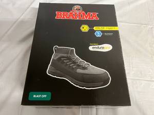 lot 143 image: Brahma Steel Toe Work Boots - 10.5 - Grey