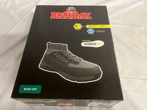 lot 145 image: Brahma Steel Toe Work Boots - 10.5 - Grey