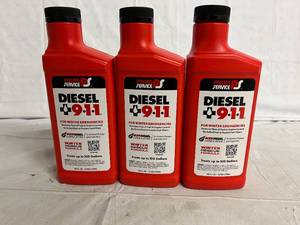 lot 209 image: 3 Bottles of Power Service Diesel 911 Winter Rescue Formula