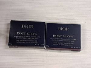 lot 160 image: Lot of (2) Dior Rosy Glow 0.15-oz Berry #006 Color Reviving Blush Powder