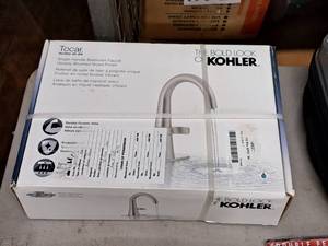 lot 273 image: Kohler Tocar Single Handle Bathroom Faucet (New )