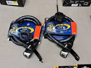 lot 282 image: Lot of (2) Abus Cable Locks  Level 6 (New )