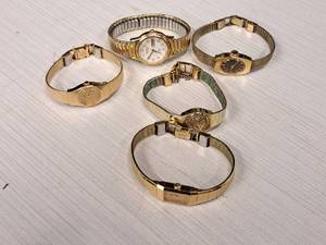lot 267 image: Lot of (5) Womens Wrist Watches