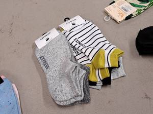 lot 347 image: Lot of (2) Express Size 6-10 Womens Ankle Socks 3-pack