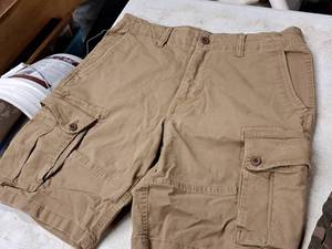 lot 387 image: American Eagle Outfitters Size 34 Mens Flex Lived-In Cargo Short at the Knee