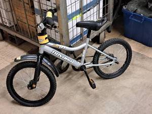 lot 427 image: Novara Stinger 10 12 Boys Single-speed BMX Bike 11 Silver Frame