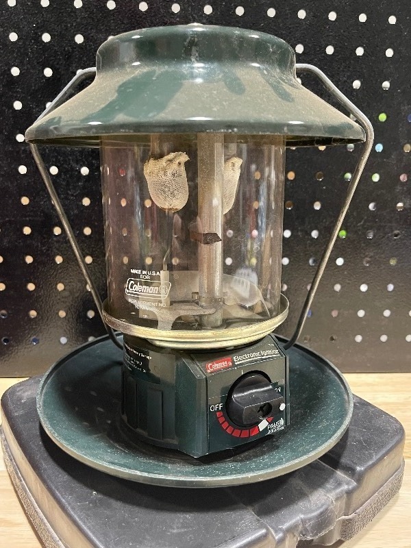 lot 65 image: Coleman Propane Lantern and Case