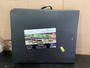 lot 497 image: Mainstays Bi-Fold Plastic Folding Table