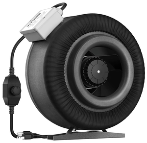 lot 11 image: VIVOSUN Z8 8 Inline Duct Fan, 740 CFM Ventilation Fan with Variable Speed Controller for Grow Tent