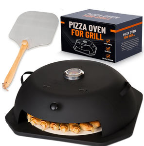 lot 28 image: HeatGuard Pro Geras Pizza Oven for Grill - Grill Top Pizza Maker For Outside