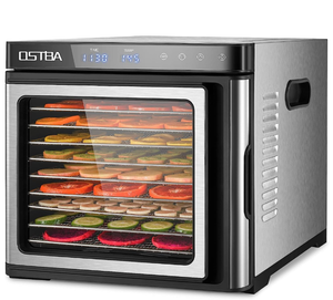 lot 33 image: OSTBA Food Dehydrator Machine, 9 Stainless Steel Trays Dehydrators for Food