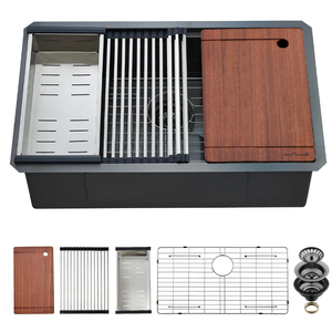 lot 36 image: Undermount Kitchen Sink, Sink Kitchen 16 Gauge Stainless Steel Kitchen Sinks