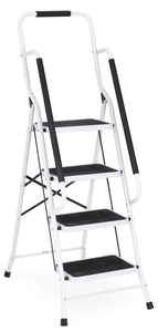 lot 97 image: Best Choice Products 4- Step Ladder, Folding Portable Step Stool wPadded Hand Grips