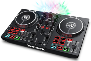 lot 100 image: Numark Party Mix II - DJ Controller with Party Lights, DJ Set with 2 Decks