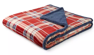 lot 115 image: QueenKing Size Members Mark Plush Sherpa Blanket