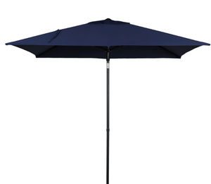 lot 185 image: Mainstays Outdoor Navy Rectangular Outdoor Market Patio Umbrella