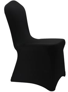 lot 186 image: 50PCS WELMATCH Black Stretch Spandex Chair Covers Wedding