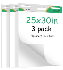 lot 218 image: 3PCS Sticky Easel Pad, Flip Chart Paper