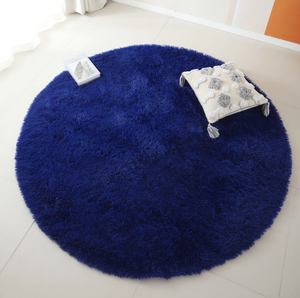 lot 222 image: SHCKE Round Rug Fluffy Circle Rug Faux Fur Area Rug Soft Fluffy Carpets Shaggy Area Rugs
