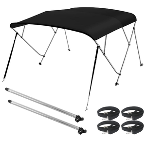 lot 228 image: 4 Bow Bimini Top Boat Cover Sun Shade Boat Canopy Waterproof